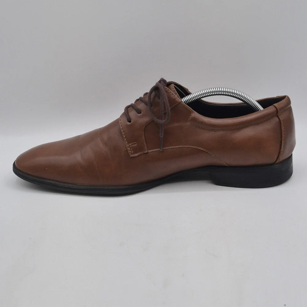 Alfani Andrew Shoes Mens‎ Size 11 Brown Synthetic Oxford Dress Lace Up Plain Toe